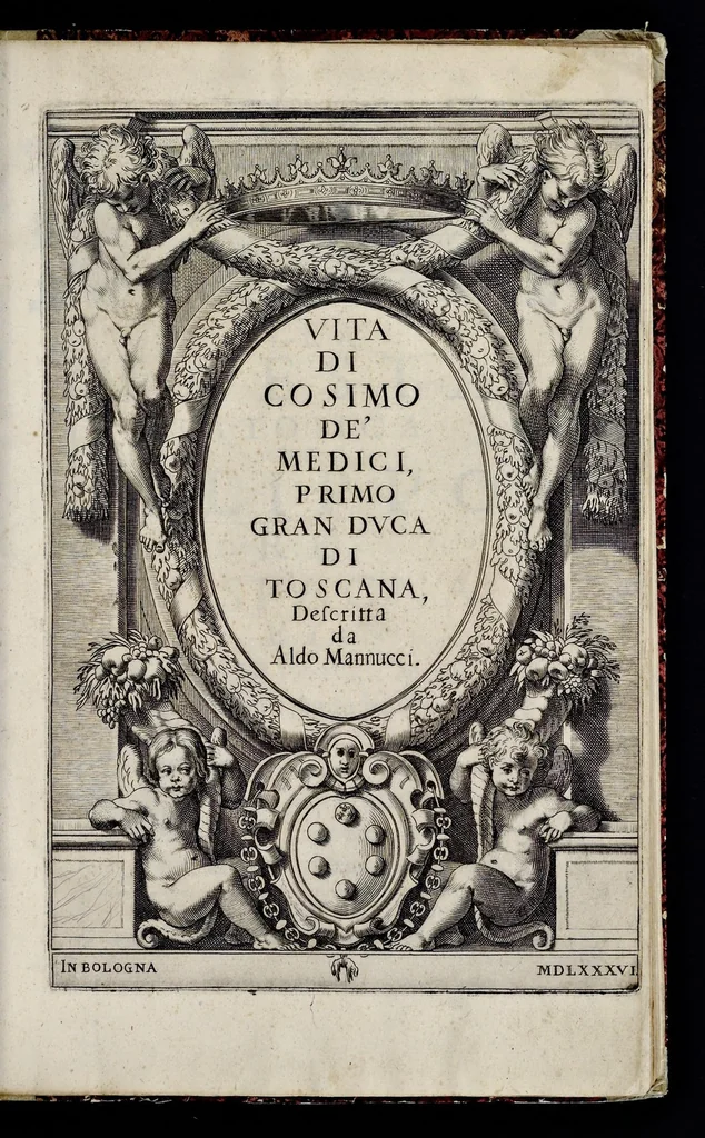 An illustration from Vita di Cosimo de' Medici, primo gran dvca di Toscana, 1586, leaf 4