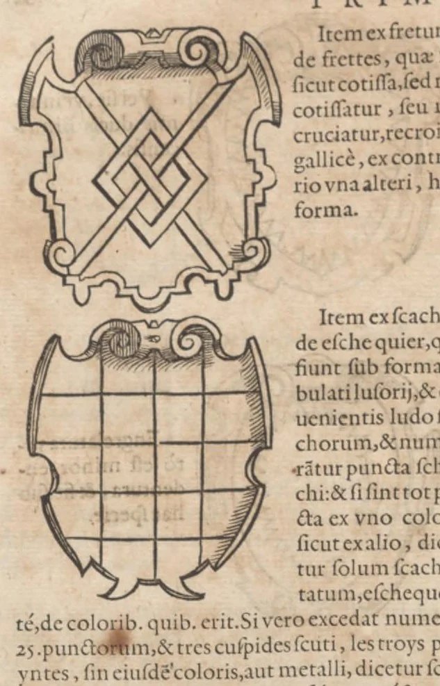 An illustration from Catalogvs gloriae mvndi D. Bartholomaei Cassanaei, Bvrgvndi, apvd Aqvas Sextias in Senatv decvriae praesidis, ac viri clarissimi : in qvo mvlta praeclara de praerogativis, praeeminentijs, maioritate, praestantijs, & excellentijs, continentur ... : opvs ... in XII. libros diuisum, nvnc denvo accvratissime emendatvm ac novis figvris elegantissime illustratum, ita vt facile omnes caeteras editiones antecellere possit, 1579, leaf 137