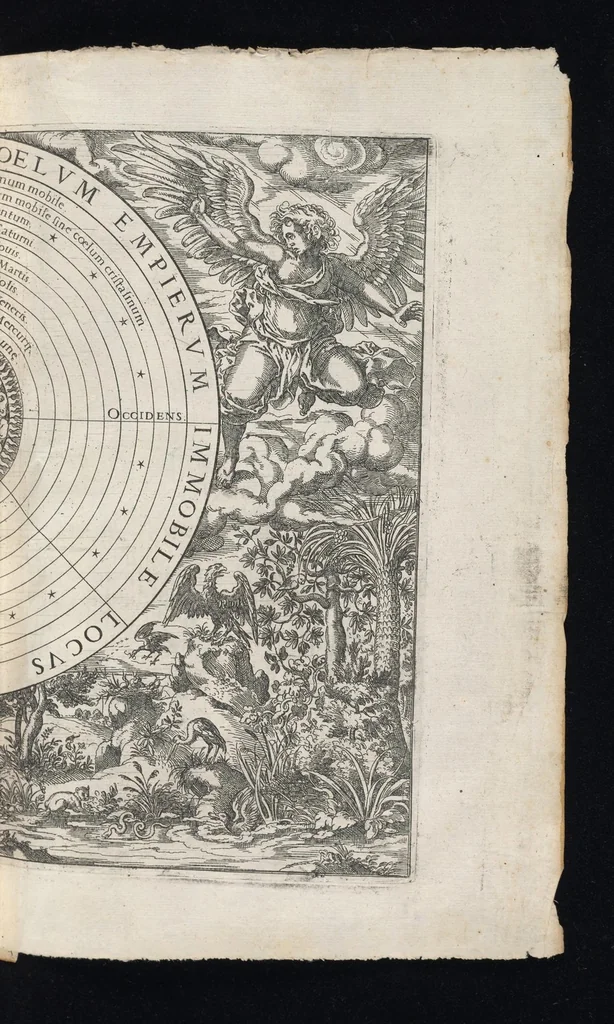 An illustration from Catalogvs gloriae mvndi D. Bartholomaei Cassanaei, Bvrgvndi, apvd Aqvas Sextias in Senatv decvriae praesidis, ac viri clarissimi : in qvo mvlta praeclara de praerogativis, praeeminentijs, maioritate, praestantijs, & excellentijs, continentur ... : opvs ... in XII. libros diuisum, nvnc denvo accvratissime emendatvm ac novis figvris elegantissime illustratum, ita vt facile omnes caeteras editiones antecellere possit, 1579, leaf 56
