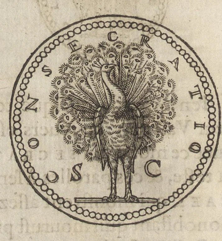 An illustration from Funerailles, & diuerses manieres d'enseuelir des Rommains, Grecs, & autres nations, tant anciennes que modernes, 1581, leaf 197