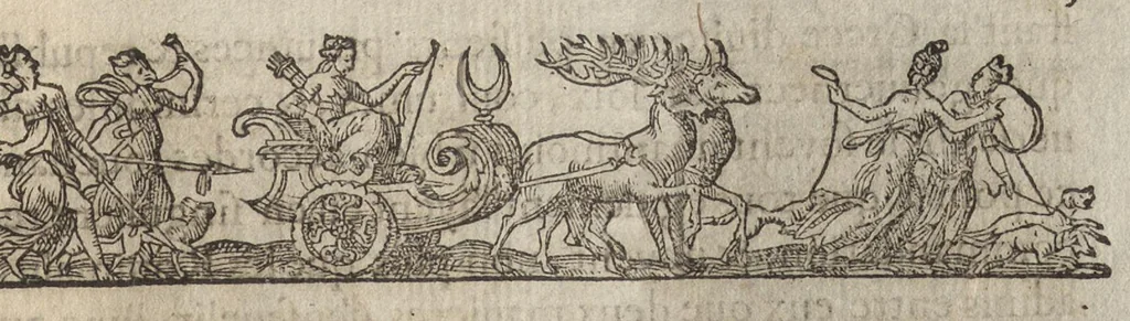 An illustration from Funerailles, & diuerses manieres d'enseuelir des Rommains, Grecs, & autres nations, tant anciennes que modernes, 1581, leaf 226