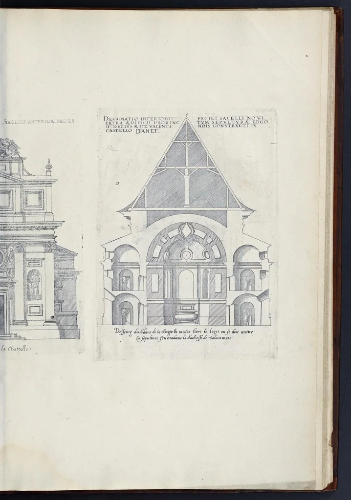 An illustration from Le premier[-second] volvme des plus excellents bastiments de France. Auquel sont designez les plans de quinze bastiments, & de leur contenu: ensemble les eleuations & singularitez d'vn chascun, 1607, leaf 194