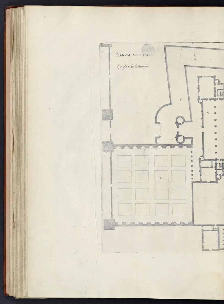 An illustration from Le premier[-second] volvme des plus excellents bastiments de France. Auquel sont designez les plans de quinze bastiments, & de leur contenu: ensemble les eleuations & singularitez d'vn chascun, 1607, leaf 197