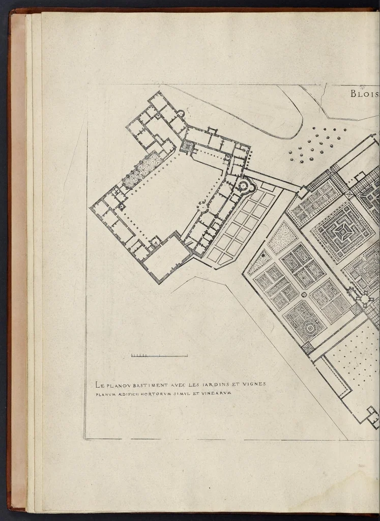 An illustration from Le premier[-second] volvme des plus excellents bastiments de France. Auquel sont designez les plans de quinze bastiments, & de leur contenu: ensemble les eleuations & singularitez d'vn chascun, 1607, leaf 25