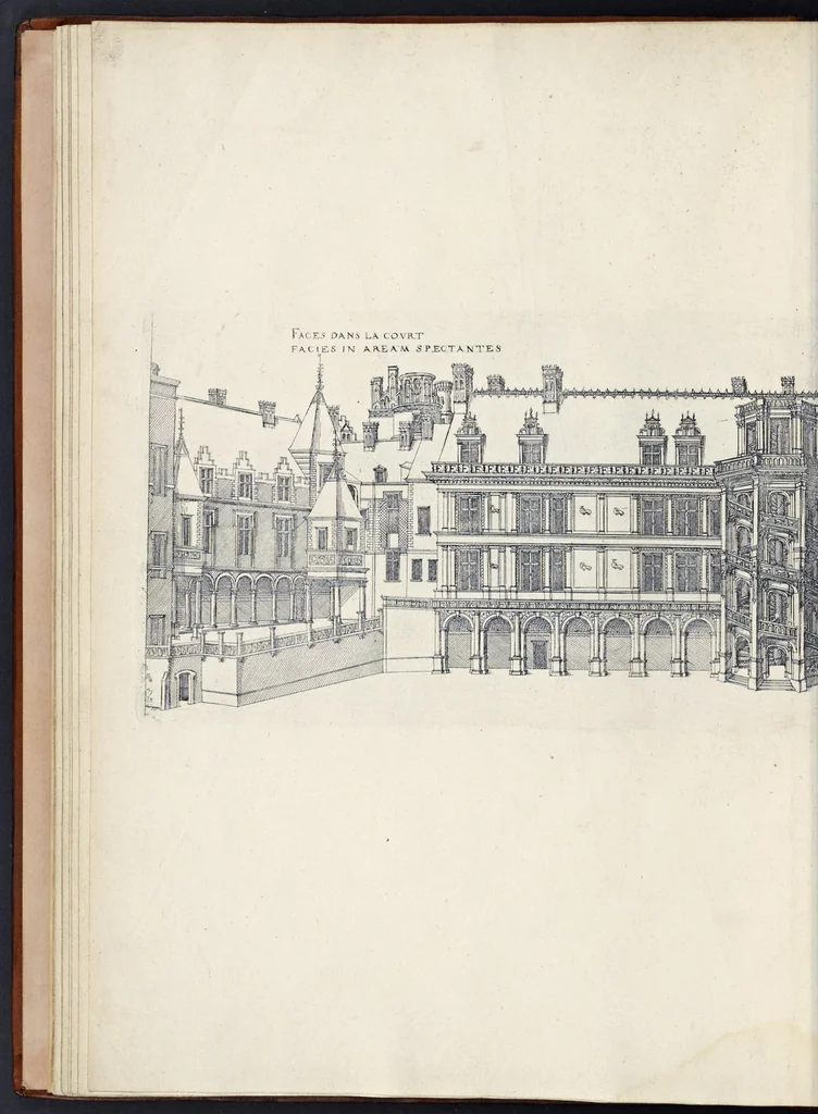 An illustration from Le premier[-second] volvme des plus excellents bastiments de France. Auquel sont designez les plans de quinze bastiments, & de leur contenu: ensemble les eleuations & singularitez d'vn chascun, 1607, leaf 37