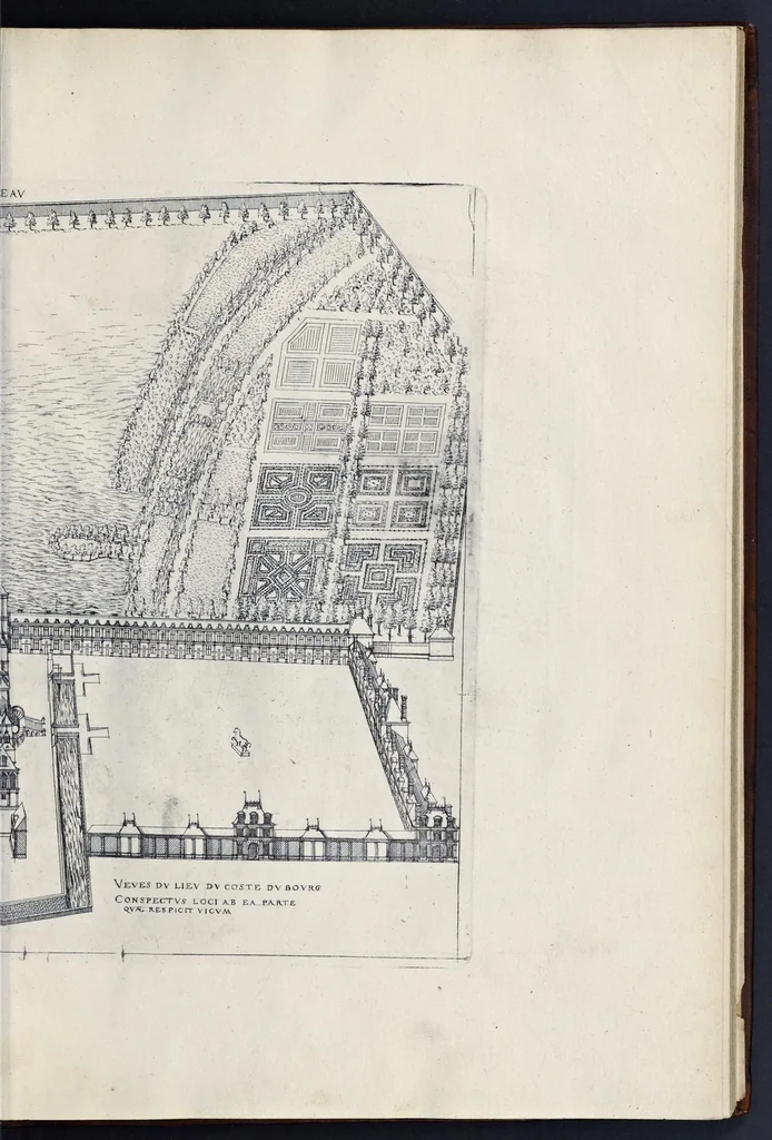 An illustration from Le premier[-second] volvme des plus excellents bastiments de France. Auquel sont designez les plans de quinze bastiments, & de leur contenu: ensemble les eleuations & singularitez d'vn chascun, 1607, leaf 70