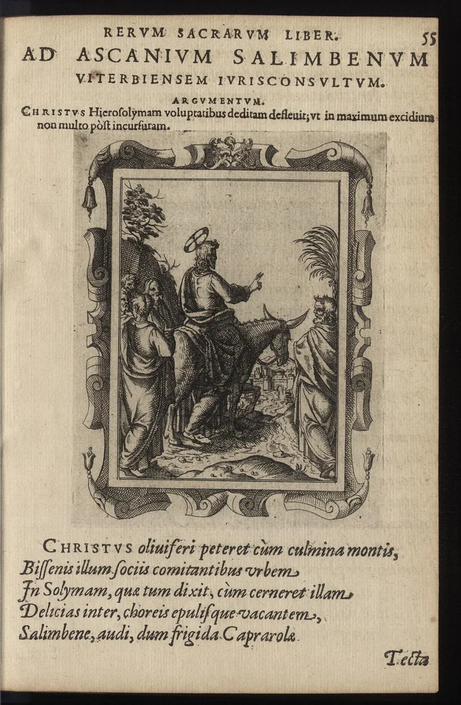 An illustration from Lavrentii Gambarae Brixiani, Rervm sacrarvm liber, 1577, leaf 58