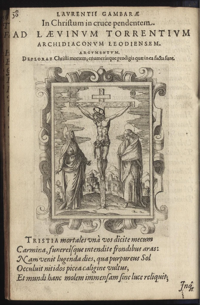 An illustration from Lavrentii Gambarae Brixiani, Rervm sacrarvm liber, 1577, leaf 61