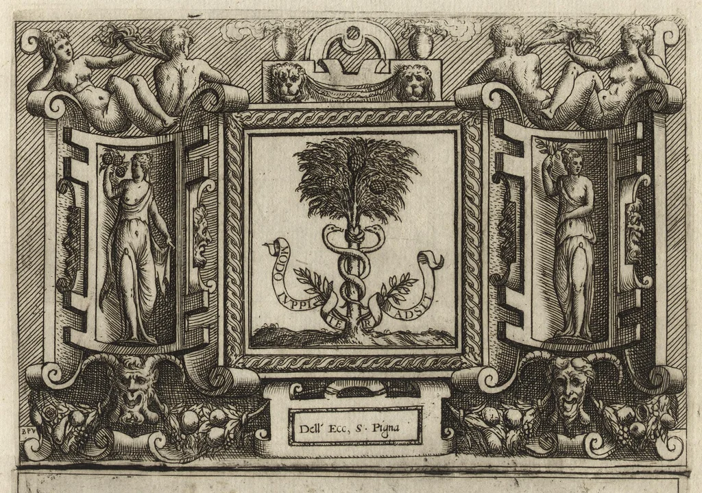 An illustration from Imprese nobili et ingeniose di diuersi prencipi, et d'altri personaggi illvstri nell'arme et nelle lettere : le quali, col disegno loro estrinseco, dimostrano l'animo, et la buona ò mala fortuna de gli Autori loro, 1583, leaf 88