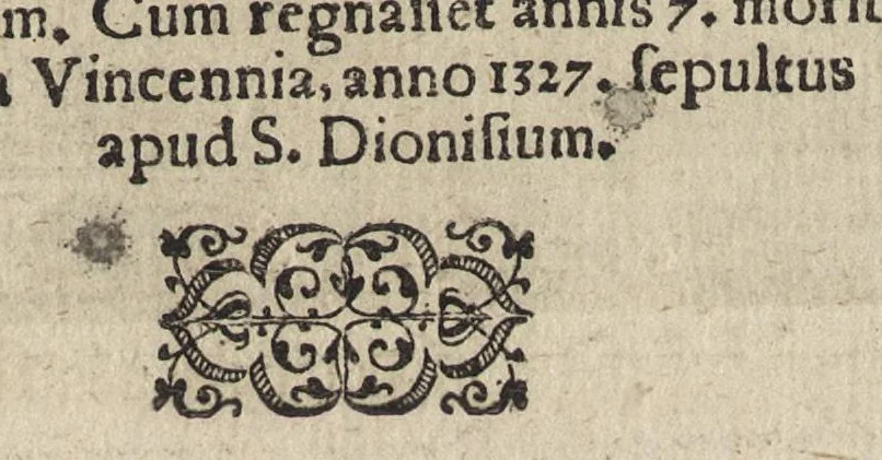 An illustration from Effigies regvm francorvm omnivm : a Pharamvndo ad Henricvm vsqve Tertivm, ad viuum, quantum fieri potuit, expressae, 1576, leaf 108