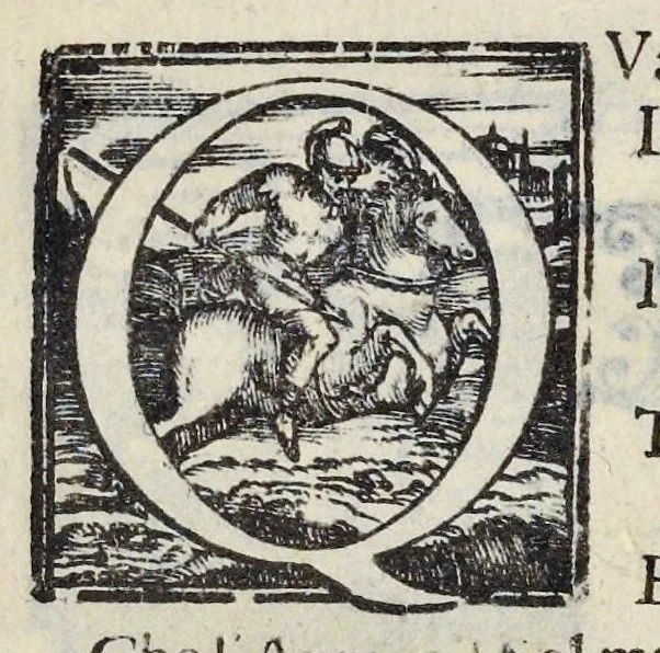 An illustration from Lettere d'Isabella Andreini padovana, comica gelosa, et academica intenta : nominata l'accesa, 1612, leaf 13