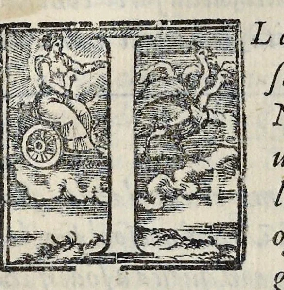 An illustration from Lettere d'Isabella Andreini padovana, comica gelosa, et academica intenta : nominata l'accesa, 1612, leaf 130
