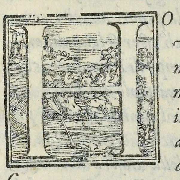 An illustration from Lettere d'Isabella Andreini padovana, comica gelosa, et academica intenta : nominata l'accesa, 1612, leaf 134
