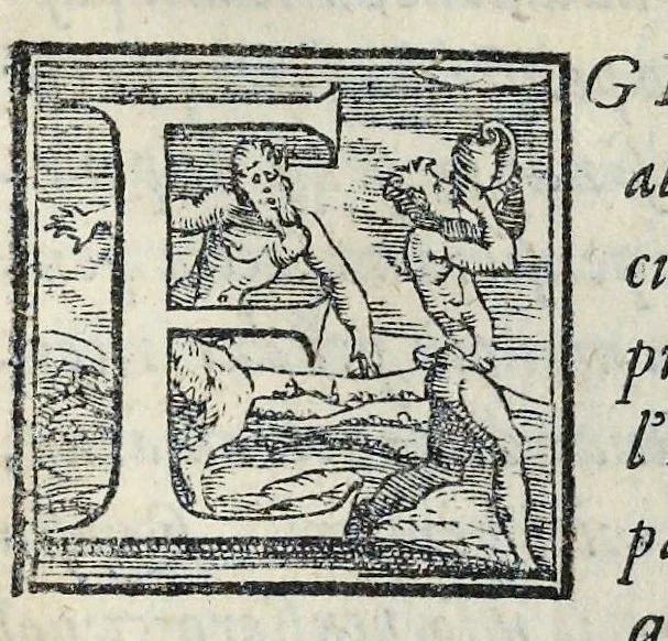 An illustration from Lettere d'Isabella Andreini padovana, comica gelosa, et academica intenta : nominata l'accesa, 1612, leaf 166