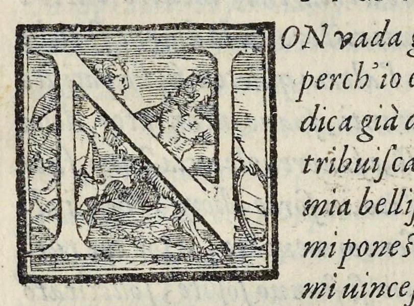 An illustration from Lettere d'Isabella Andreini padovana, comica gelosa, et academica intenta : nominata l'accesa, 1612, leaf 173
