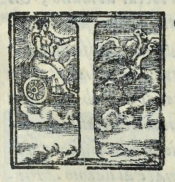 An illustration from Lettere d'Isabella Andreini padovana, comica gelosa, et academica intenta : nominata l'accesa, 1612, leaf 194