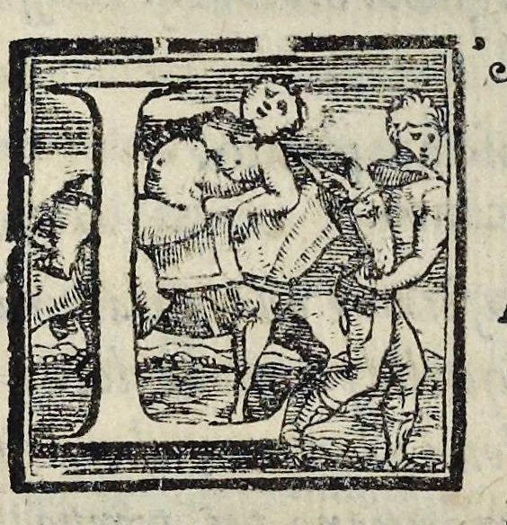An illustration from Lettere d'Isabella Andreini padovana, comica gelosa, et academica intenta : nominata l'accesa, 1612, leaf 202