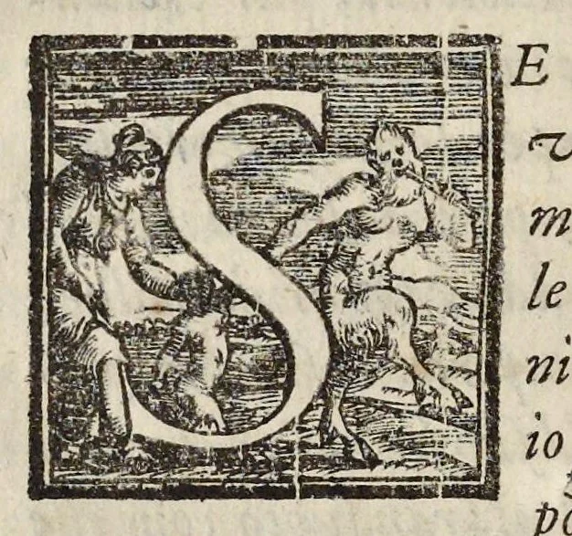 An illustration from Lettere d'Isabella Andreini padovana, comica gelosa, et academica intenta : nominata l'accesa, 1612, leaf 207