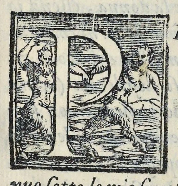 An illustration from Lettere d'Isabella Andreini padovana, comica gelosa, et academica intenta : nominata l'accesa, 1612, leaf 24