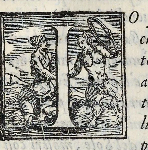 An illustration from Lettere d'Isabella Andreini padovana, comica gelosa, et academica intenta : nominata l'accesa, 1612, leaf 28