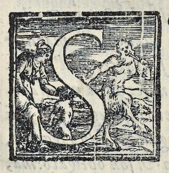 An illustration from Lettere d'Isabella Andreini padovana, comica gelosa, et academica intenta : nominata l'accesa, 1612, leaf 36