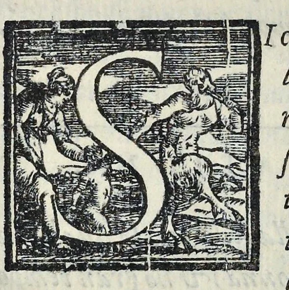 An illustration from Lettere d'Isabella Andreini padovana, comica gelosa, et academica intenta : nominata l'accesa, 1612, leaf 46
