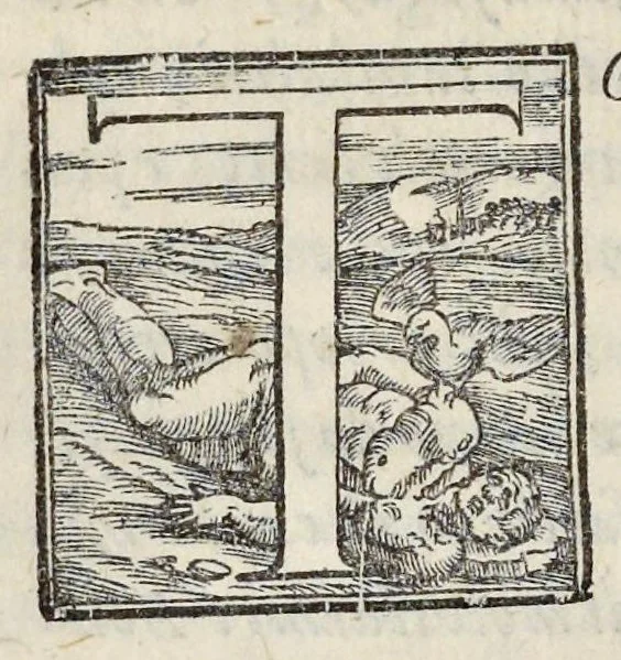 An illustration from Lettere d'Isabella Andreini padovana, comica gelosa, et academica intenta : nominata l'accesa, 1612, leaf 53