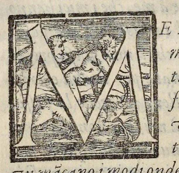 An illustration from Lettere d'Isabella Andreini padovana, comica gelosa, et academica intenta : nominata l'accesa, 1612, leaf 57