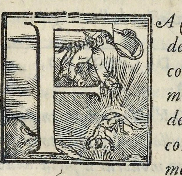 An illustration from Lettere d'Isabella Andreini padovana, comica gelosa, et academica intenta : nominata l'accesa, 1612, leaf 68
