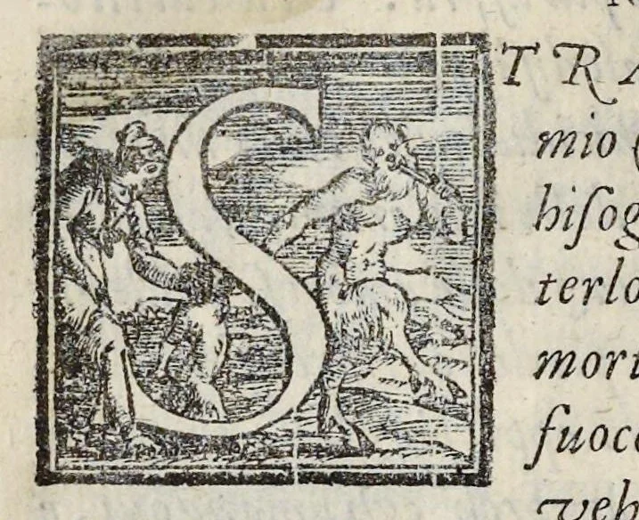 An illustration from Lettere d'Isabella Andreini padovana, comica gelosa, et academica intenta : nominata l'accesa, 1612, leaf 81