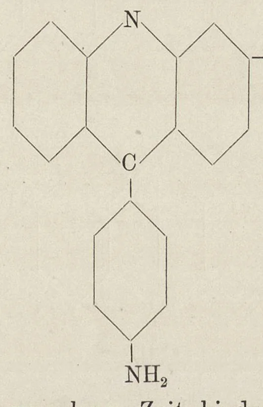 An illustration from Chemie der organischen Farbstoffe, 1889, leaf 198