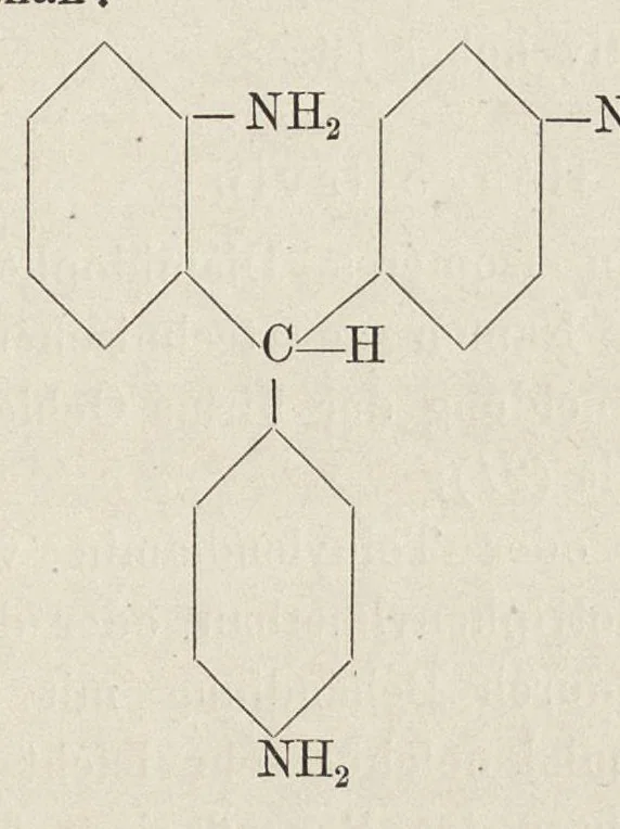 An illustration from Chemie der organischen Farbstoffe, 1889, leaf 198