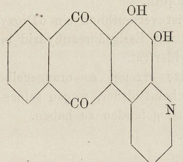 An illustration from Chemie der organischen Farbstoffe, 1889, leaf 90