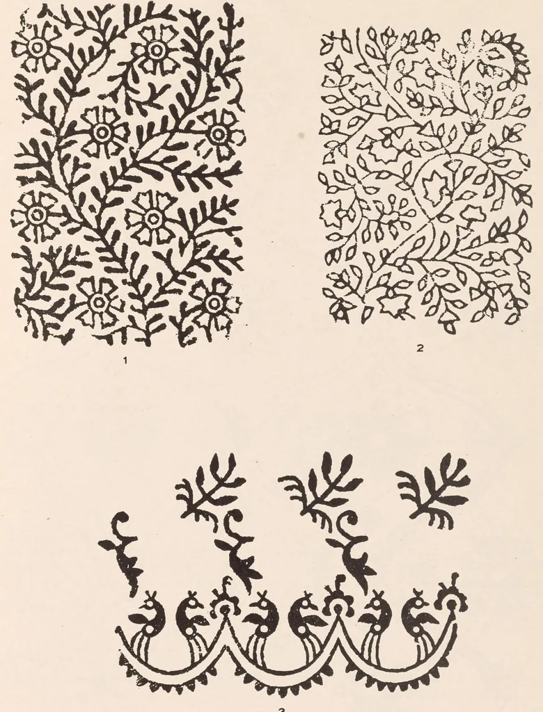 An illustration from Block prints from India for textiles, 1924, leaf 16