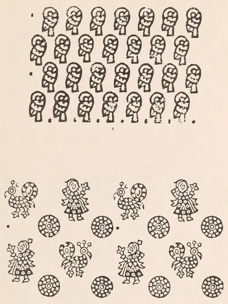 An illustration from Block prints from India for textiles, 1924, leaf 19