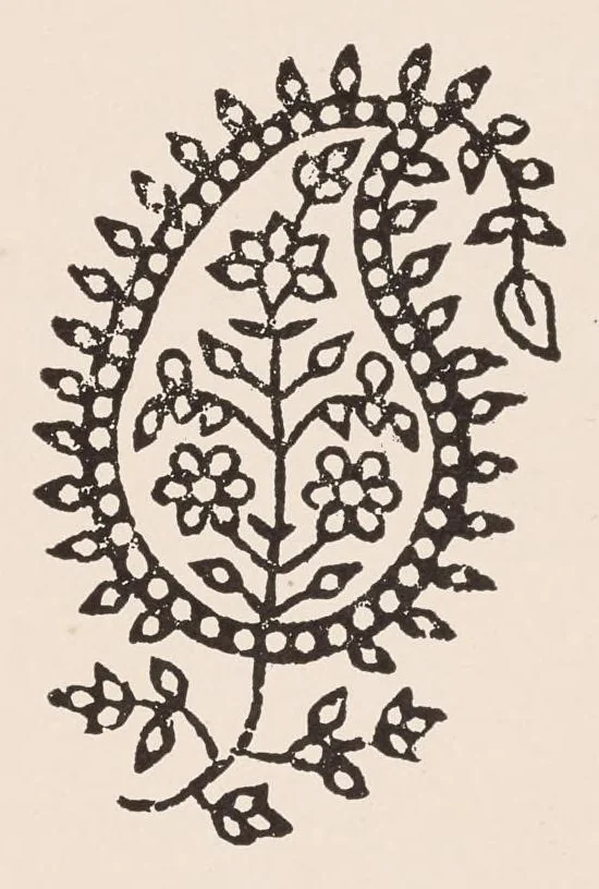 An illustration from Block prints from India for textiles, 1924, leaf 4