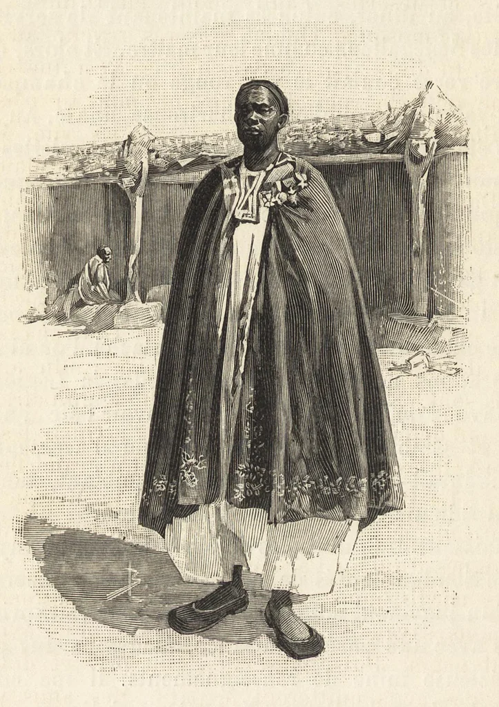 An illustration from Tombouctou la mystérieuse, 1897, leaf 105