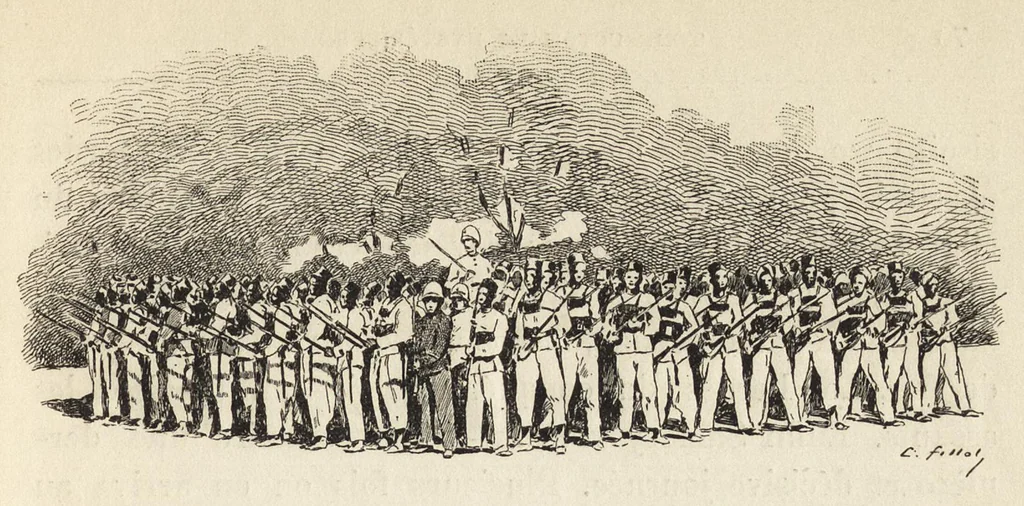 An illustration from Tombouctou la mystérieuse, 1897, leaf 82