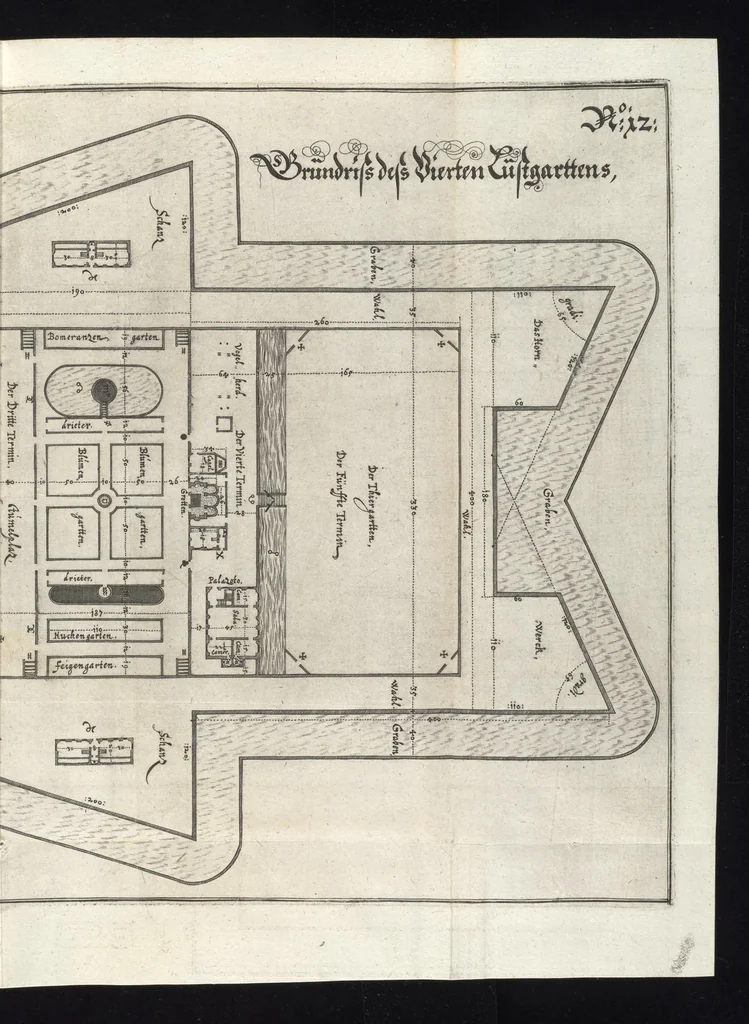 An illustration from Architectvra recreationis, das ist, Von allerhand nutzlich, vnd erfrewlichen Civilischen gebäwen : in vier vnterschidliche Hauptstuck eingetheilt ..., 1640, leaf 108