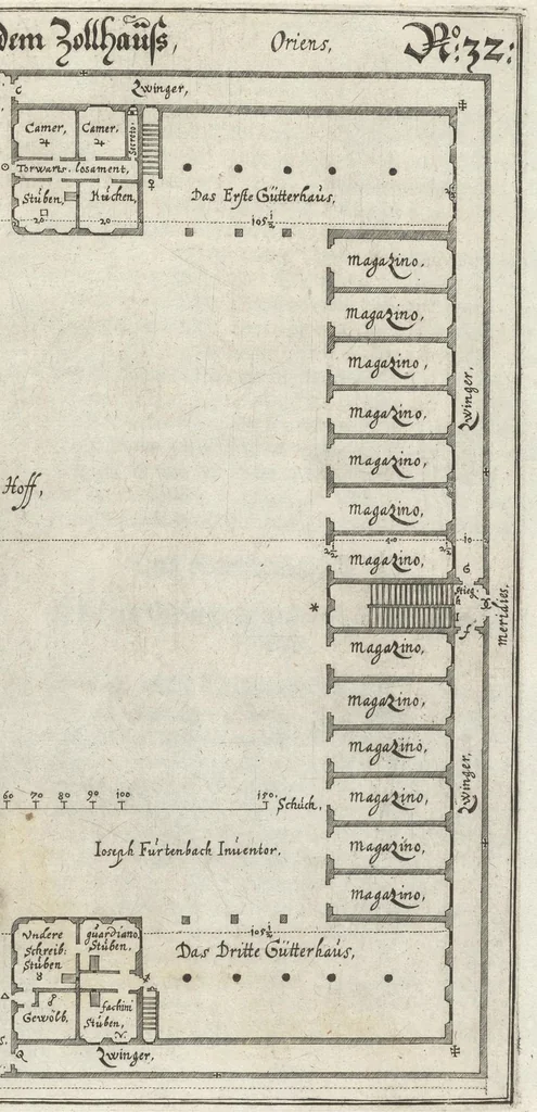 An illustration from Architectvra recreationis, das ist, Von allerhand nutzlich, vnd erfrewlichen Civilischen gebäwen : in vier vnterschidliche Hauptstuck eingetheilt ..., 1640, leaf 252