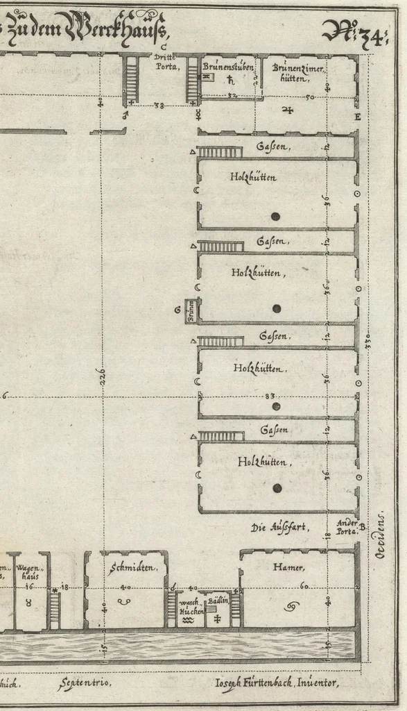 An illustration from Architectvra recreationis, das ist, Von allerhand nutzlich, vnd erfrewlichen Civilischen gebäwen : in vier vnterschidliche Hauptstuck eingetheilt ..., 1640, leaf 266