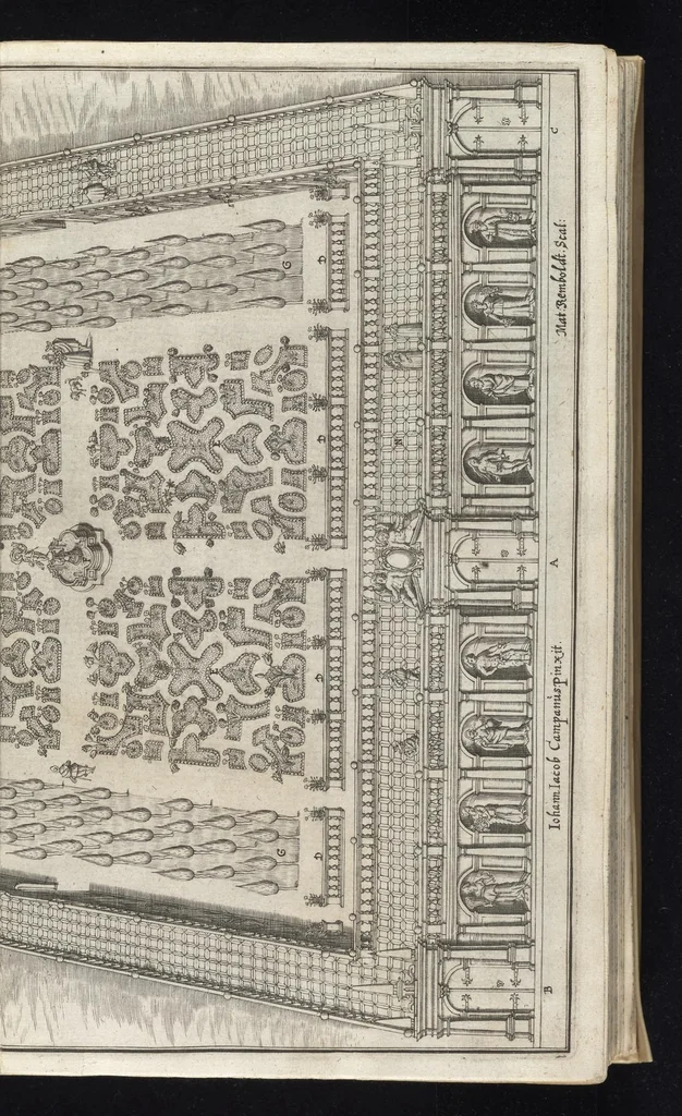 An illustration from Architectvra recreationis, das ist, Von allerhand nutzlich, vnd erfrewlichen Civilischen gebäwen : in vier vnterschidliche Hauptstuck eingetheilt ..., 1640, leaf 6