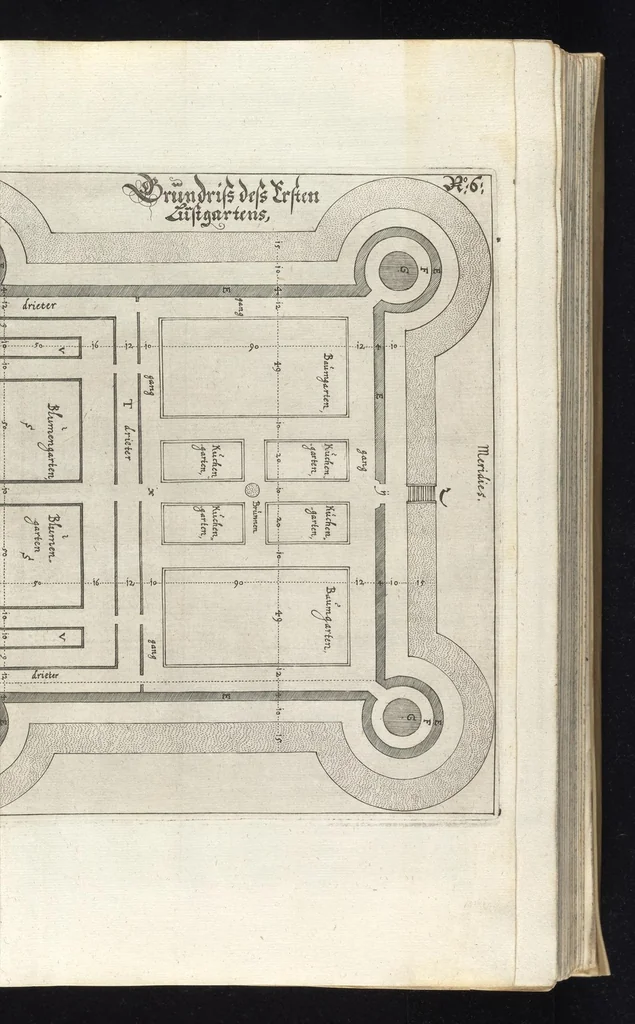 An illustration from Architectvra recreationis, das ist, Von allerhand nutzlich, vnd erfrewlichen Civilischen gebäwen : in vier vnterschidliche Hauptstuck eingetheilt ..., 1640, leaf 68