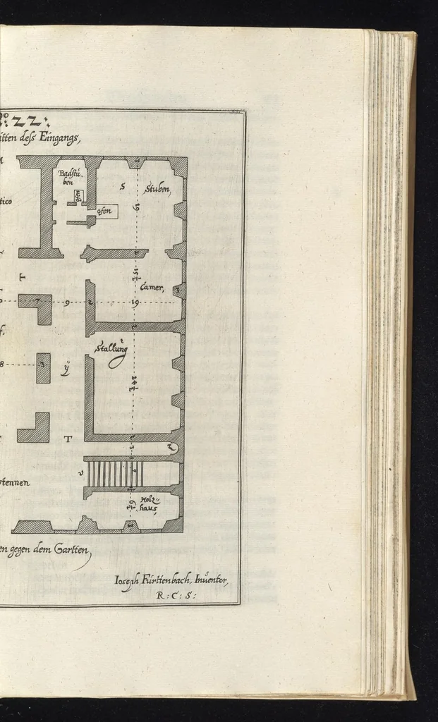 An illustration from Architectura civilis, das ist, Eigentlich Beschreibung wie Ma[nn] nach bester Form vnd gerechter Regul ..., 1628, leaf 162