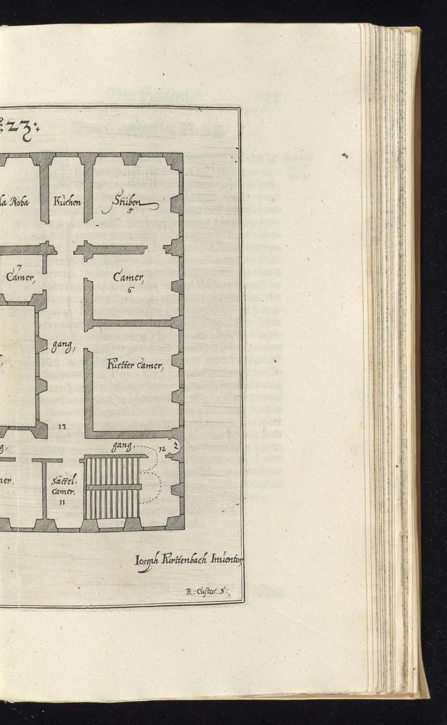 An illustration from Architectura civilis, das ist, Eigentlich Beschreibung wie Ma[nn] nach bester Form vnd gerechter Regul ..., 1628, leaf 170