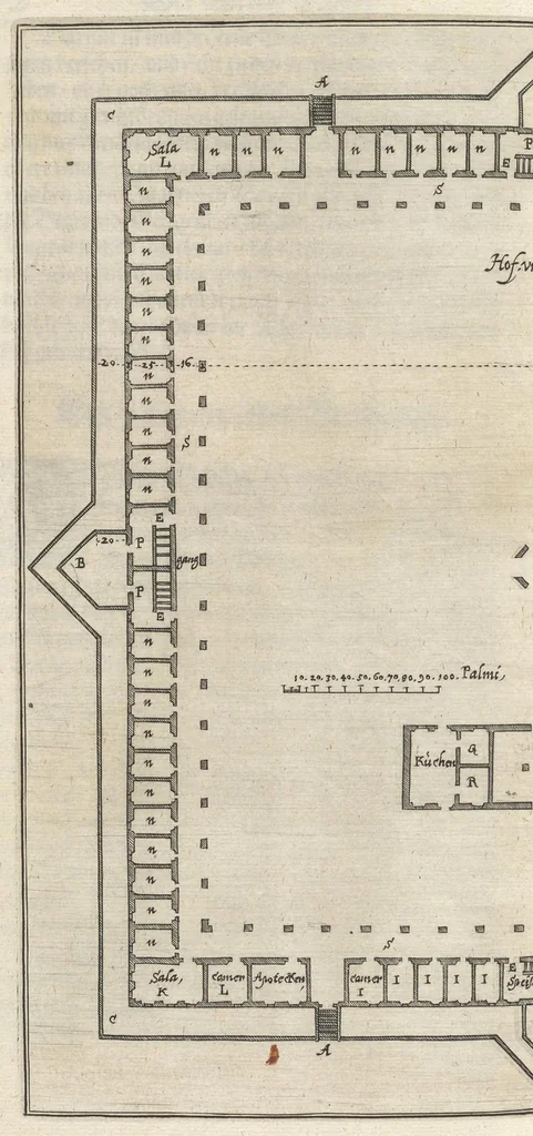 An illustration from Architectura civilis, das ist, Eigentlich Beschreibung wie Ma[nn] nach bester Form vnd gerechter Regul ..., 1628, leaf 251