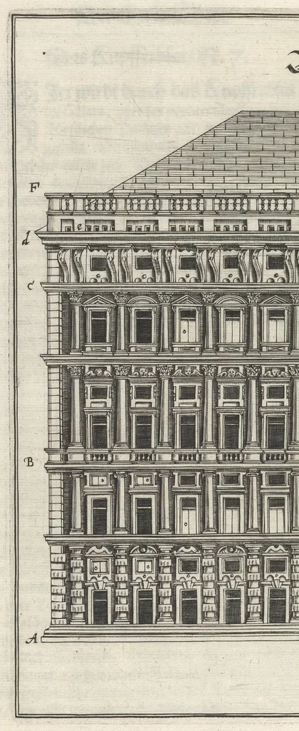 An illustration from Architectura civilis, das ist, Eigentlich Beschreibung wie Ma[nn] nach bester Form vnd gerechter Regul ..., 1628, leaf 69