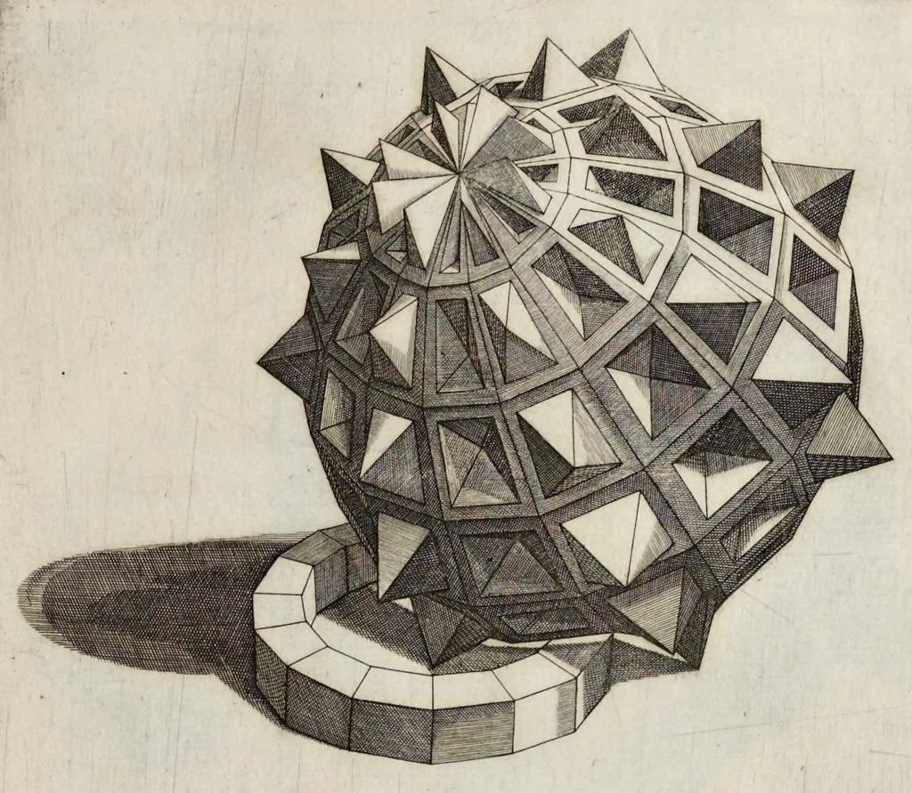 An illustration from La pratica di prospettiva, 1625, leaf 128