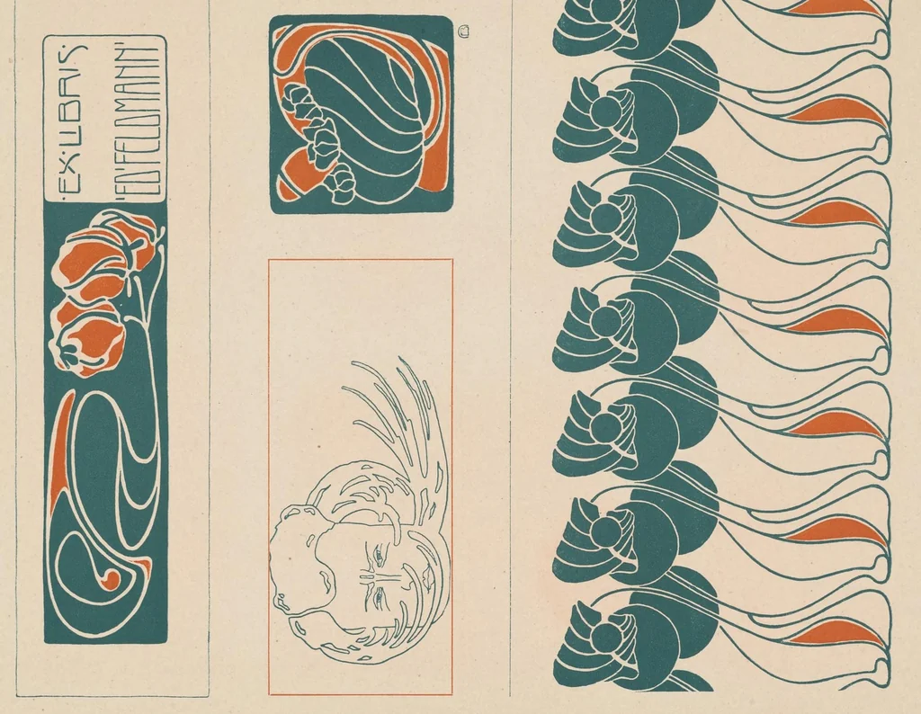 An illustration from Buchschmuck und Flächenmuster, 1902, leaf 16