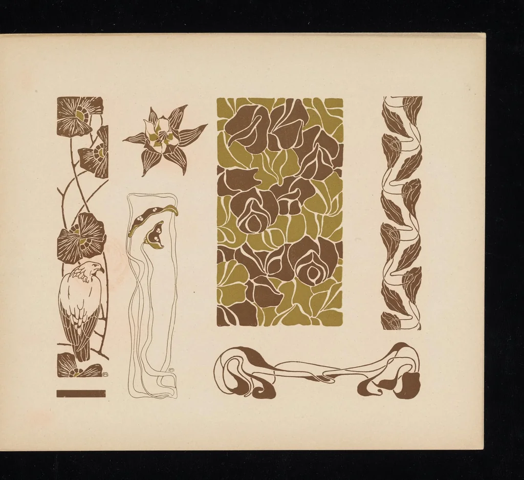 An illustration from Buchschmuck und Flächenmuster, 1902, leaf 60
